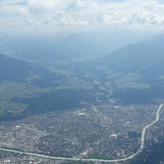 Flugwegposition um 12:45:04: Aufgenommen in der Nähe von Gemeinde Rum, Österreich in 2920 Meter